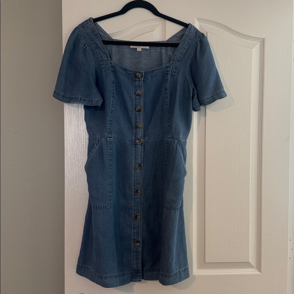 LOFT Light Blue Denim Dress